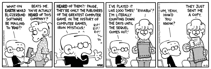 FoxTrot Comic Strip for October 21, 1997 