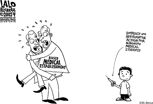 Lalo Alcaraz Comic Strip for March 30, 2002 