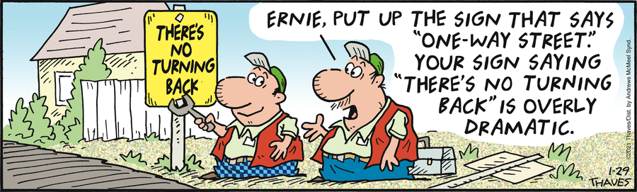 Frank and Ernest Comic Strip for January 29, 2021 