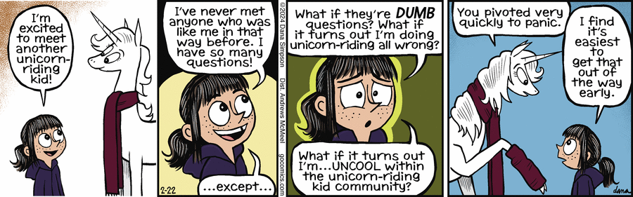 Phoebe and Her Unicorn Comic Strip for February 22, 2024 
