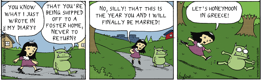 Scary Gary Comic Strip for January 01, 2013 