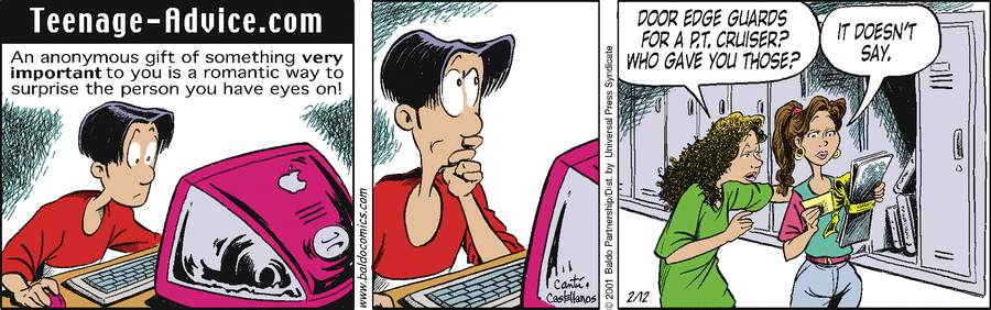 Baldo Comic Strip for February 12, 2001 