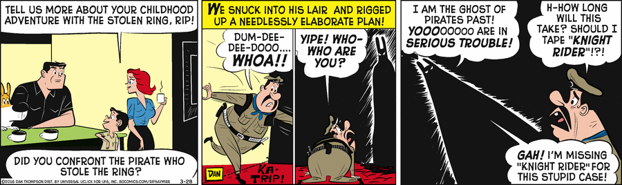 Rip Haywire Comic Strip for March 28, 2016 