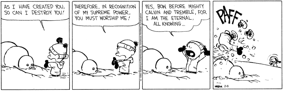 Calvin and Hobbes Comic Strip for February 06, 2025 