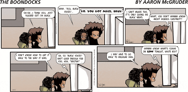 The Boondocks Comic Strip for January 13, 2013 