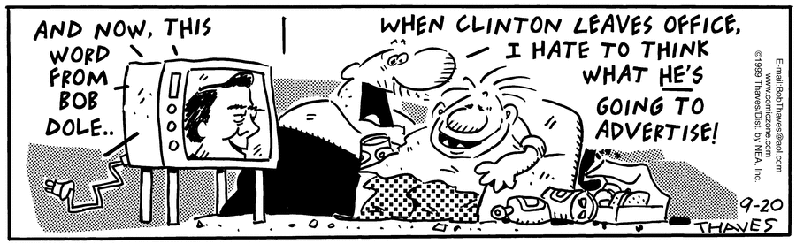 Frank and Ernest Comic Strip for September 20, 1999 