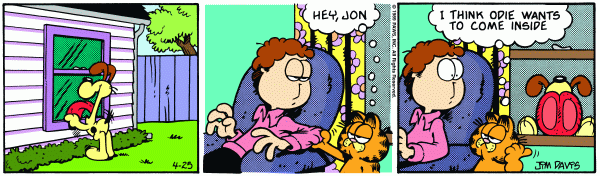 Garfield Comic Strip for April 25, 1989 