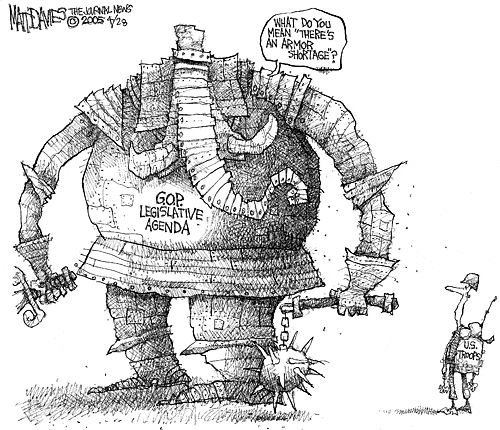 Matt Davies Comic Strip for April 27, 2005 