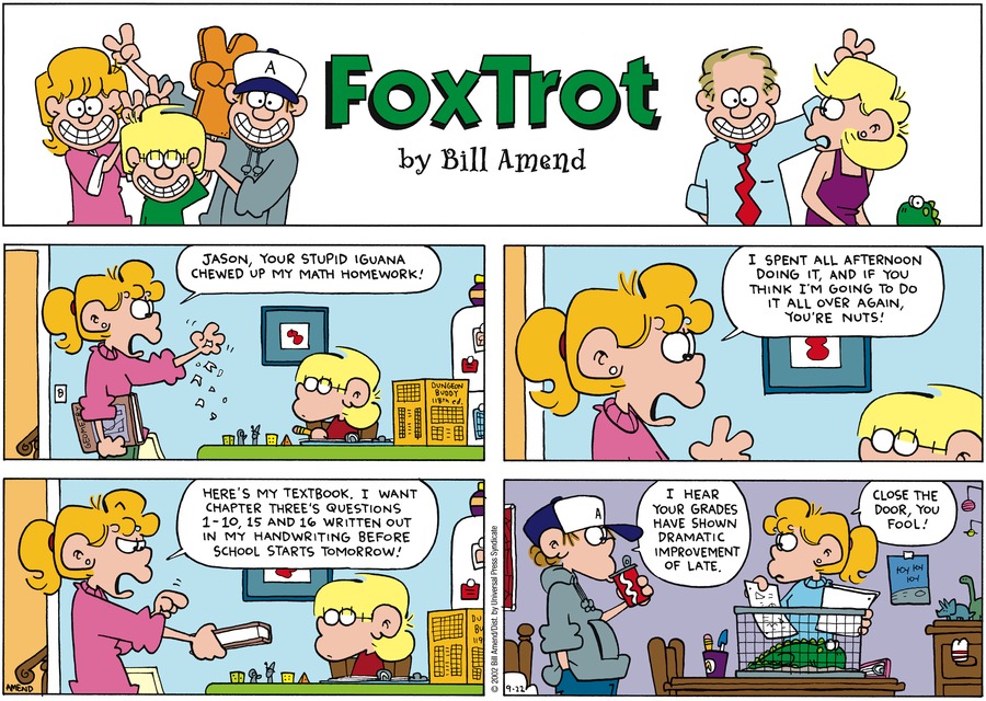 FoxTrot Comic Strip for September 22, 2002 