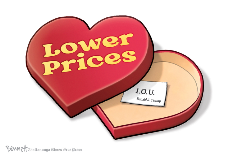 Clay Bennett Comic Strip for February 14, 2025 