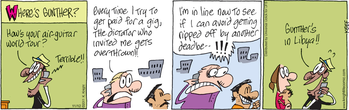 The Knight Life Comic Strip for November 12, 2011 