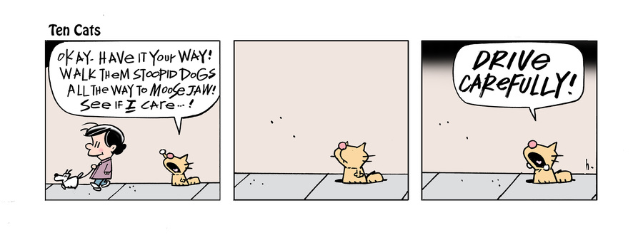 Ten Cats Comic Strip for April 13, 2024 
