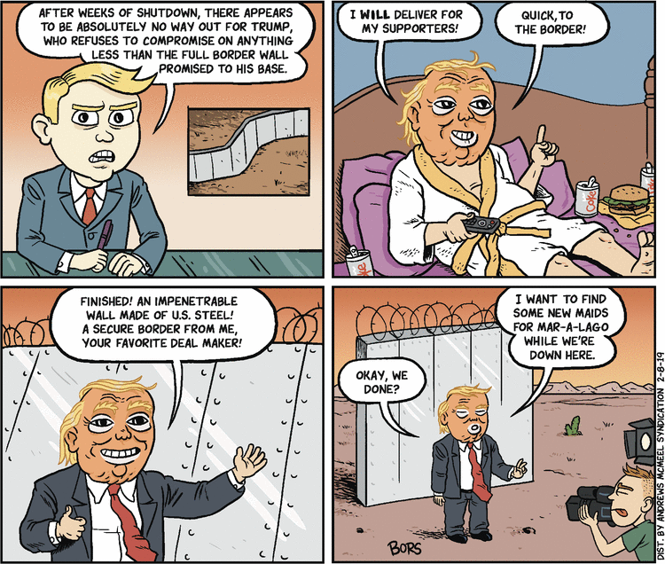 Matt Bors Comic Strip for January 08, 2019 
