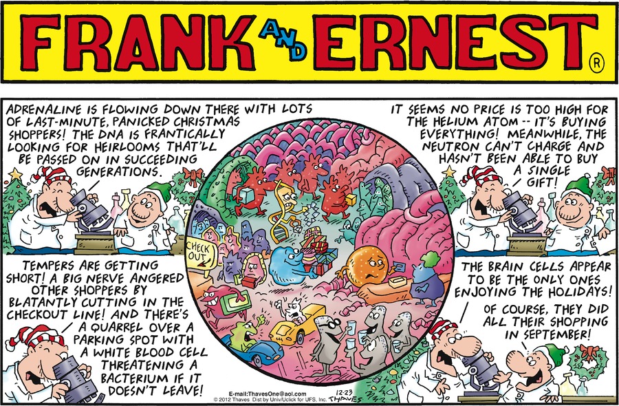 Frank and Ernest Comic Strip for December 23, 2012 