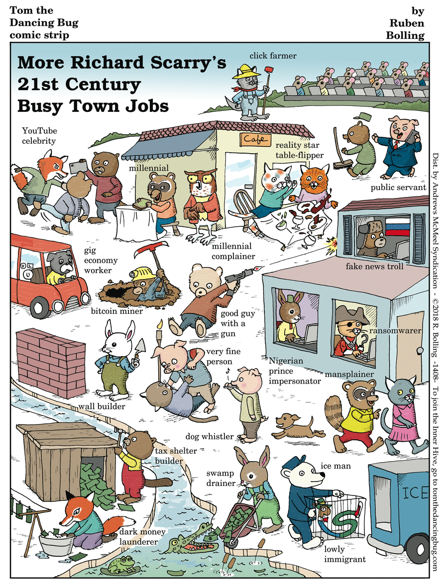 Tom the Dancing Bug Comic Strip for October 12, 2018 