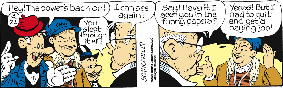 Gasoline Alley Comic Strip for March 22, 2025 