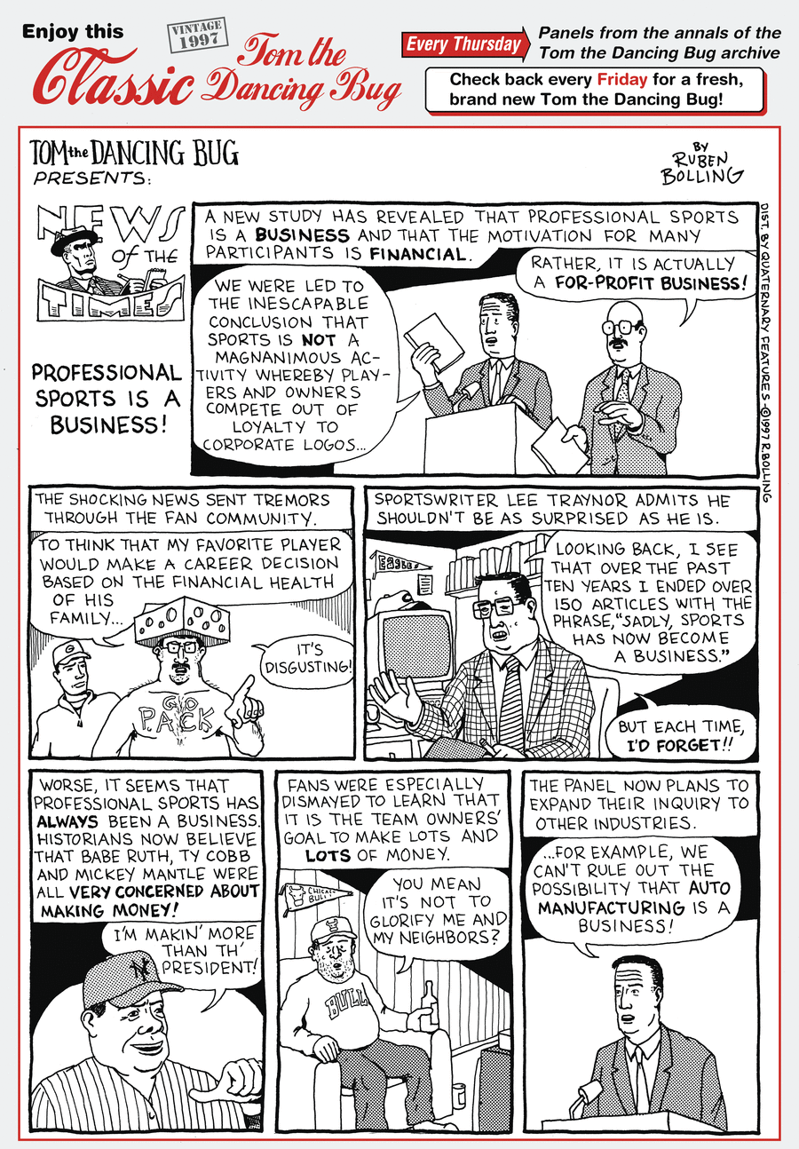 Tom the Dancing Bug Comic Strip for July 13, 2017 