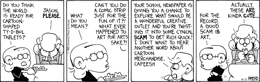 FoxTrot Comic Strip for October 03, 1992 