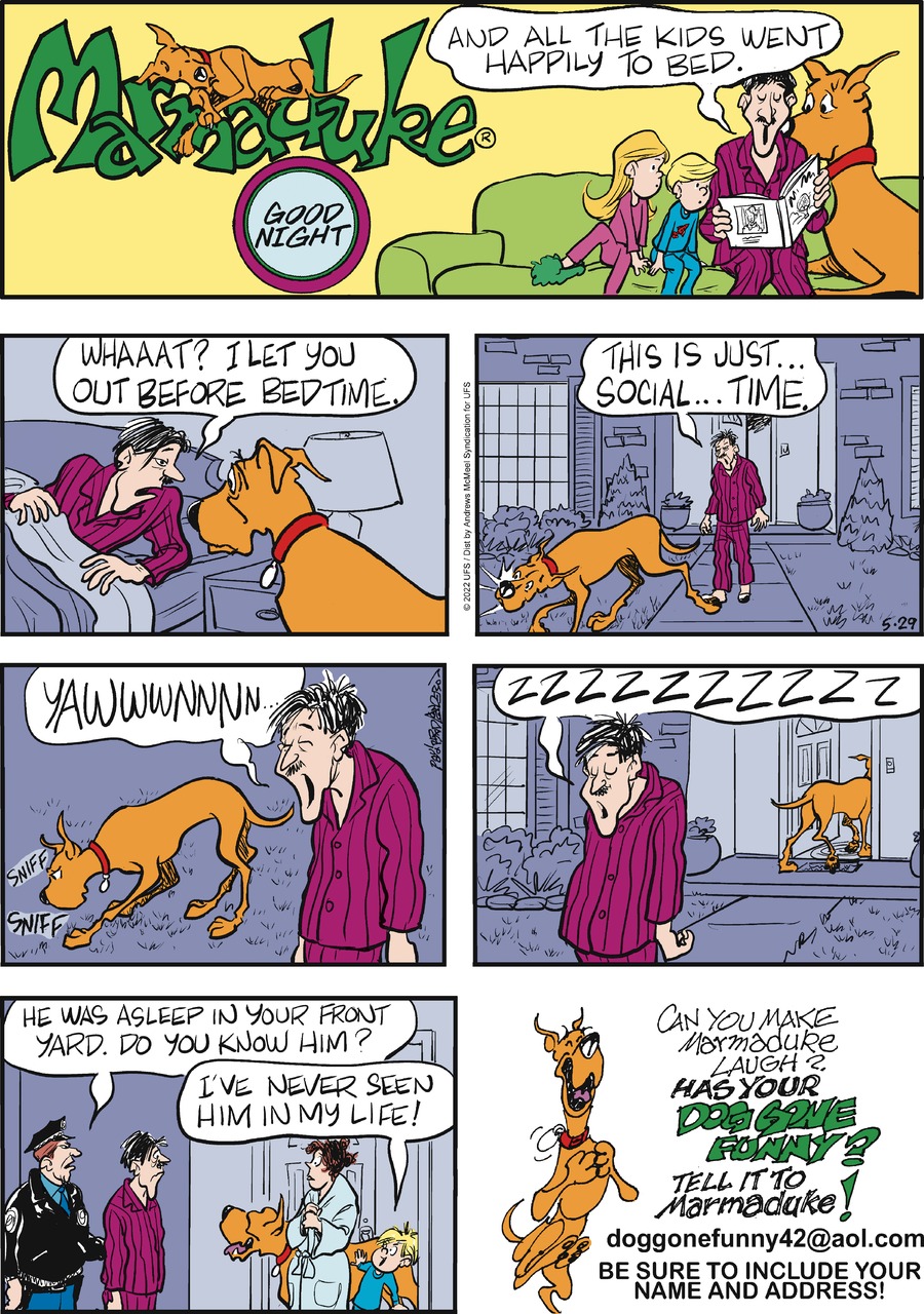 Marmaduke Comic Strip for May 29, 2022 