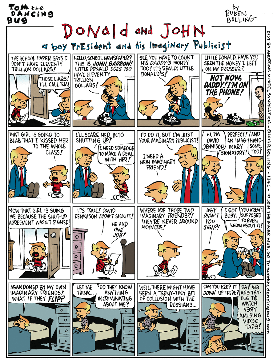 Tom the Dancing Bug Comic Strip for April 27, 2018 
