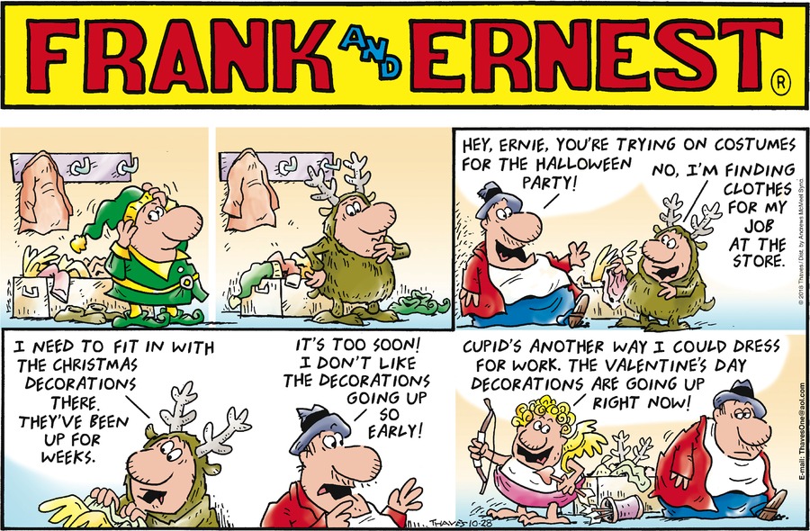 Frank and Ernest Comic Strip for October 28, 2018 