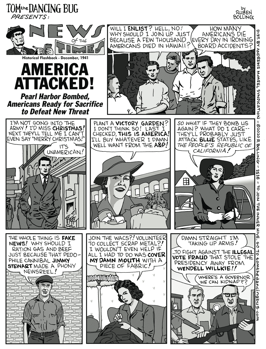Tom the Dancing Bug Comic Strip for December 11, 2020 
