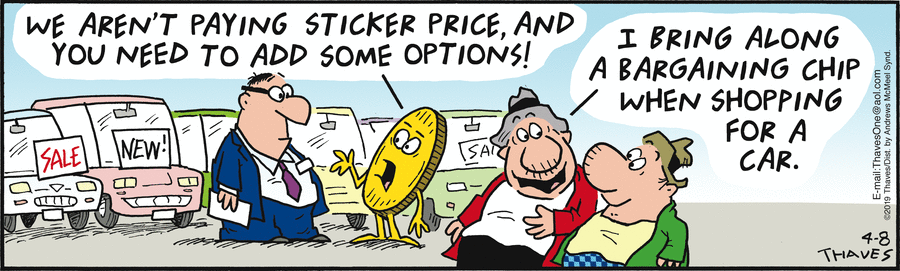 Frank and Ernest Comic Strip for April 08, 2019 