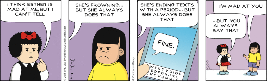 Nancy Comic Strip for September 19, 2018 