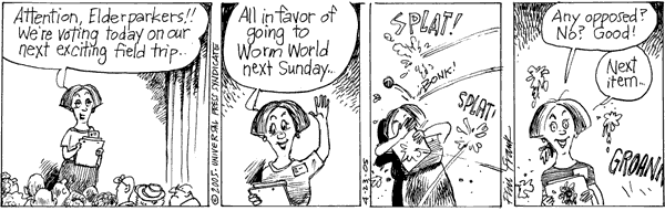 The Elderberries Comic Strip for April 23, 2005 