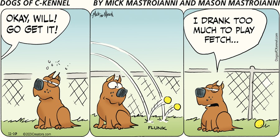 Dogs of C-Kennel Comic Strip for November 19, 2023 