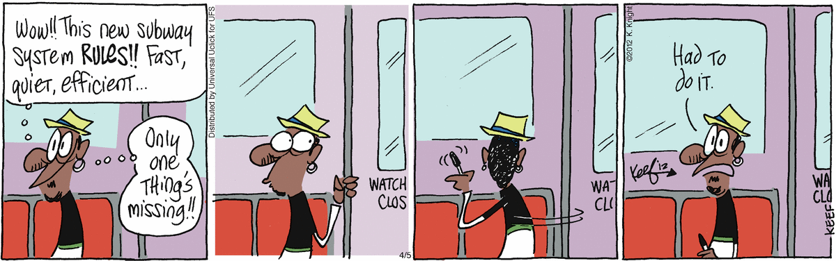 The Knight Life Comic Strip for April 05, 2012 