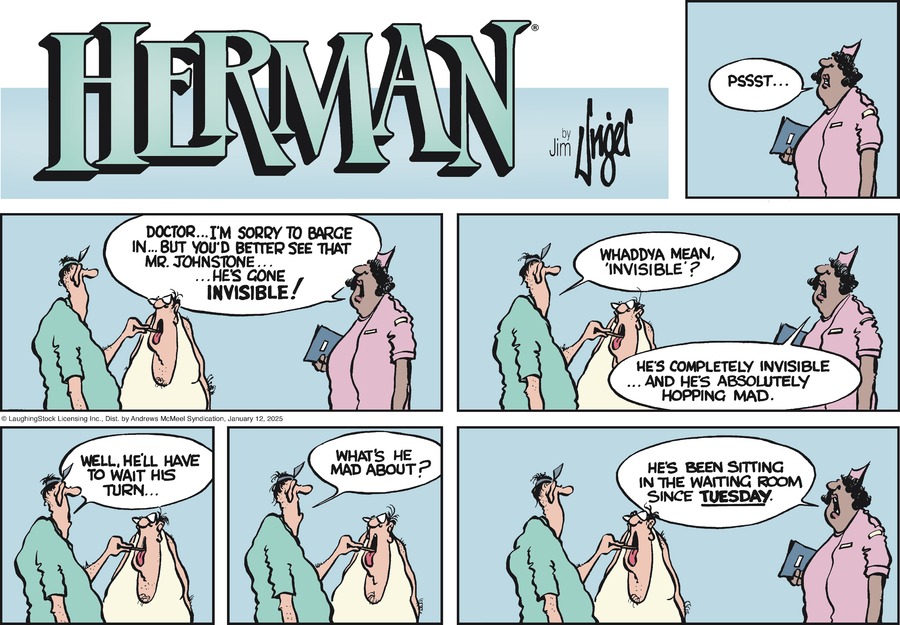 Herman Comic Strip for January 12, 2025 