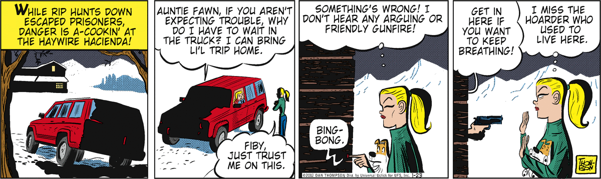 Rip Haywire Comic Strip for January 23, 2012 