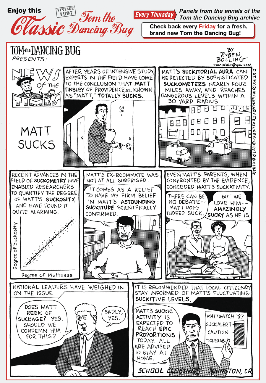 Tom the Dancing Bug Comic Strip for July 20, 2017 