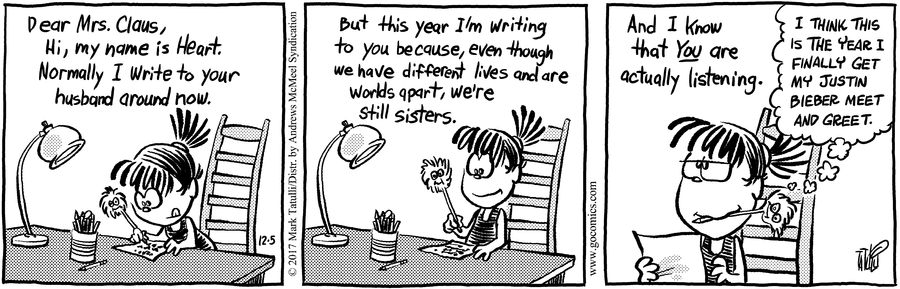 Heart of the City Comic Strip for December 05, 2017 