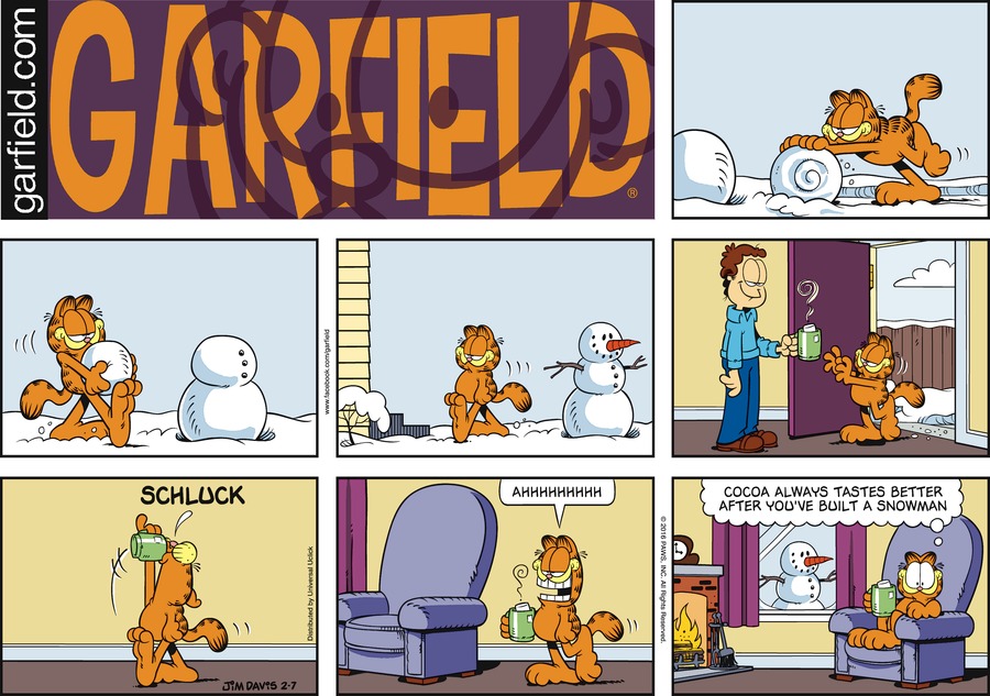 Garfield Comic Strip for February 07, 2016 