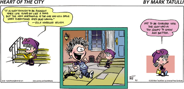 Heart of the City Comic Strip for September 07, 2003 