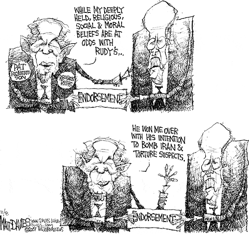 Matt Davies Comic Strip for November 08, 2007 