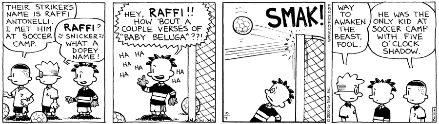 Big Nate Comic Strip for October 09, 2000 