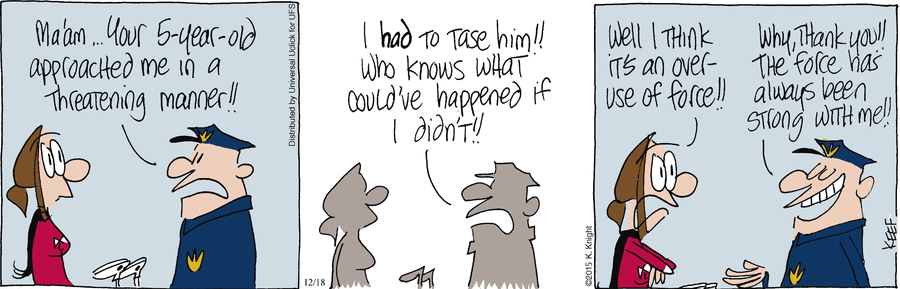 The Knight Life Comic Strip for December 18, 2015 