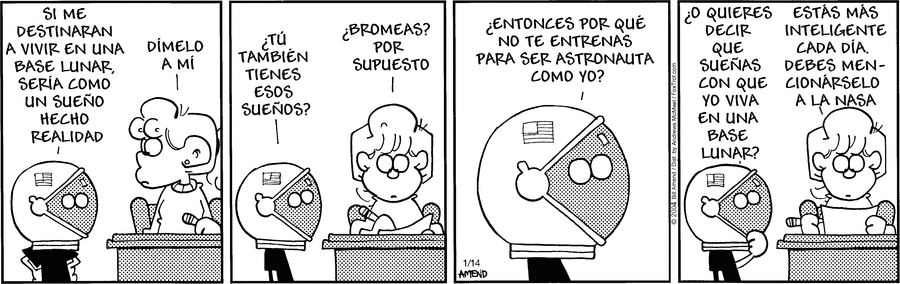 FoxTrot en Español Comic Strip for January 14, 2025 