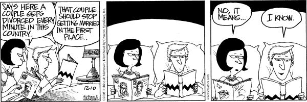 Daddy's Home Comic Strip for December 10, 2008 