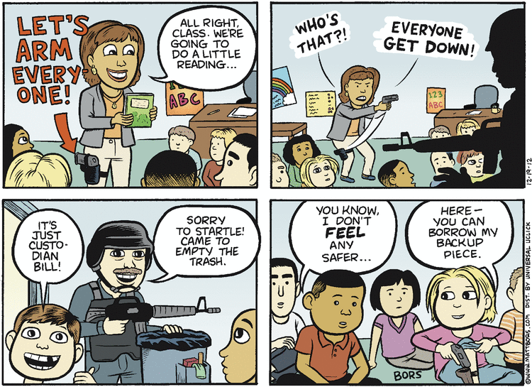 Matt Bors Comic Strip for December 19, 2012 
