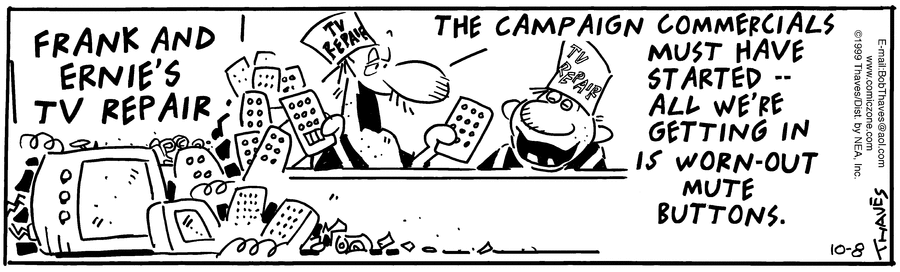 Frank and Ernest Comic Strip for October 08, 1999 