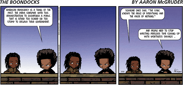 The Boondocks Comic Strip for October 31, 2010 