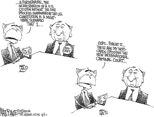 Matt Davies Comic Strip for August 27, 2002 
