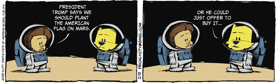 Prickly City Comic Strip for February 08, 2025 