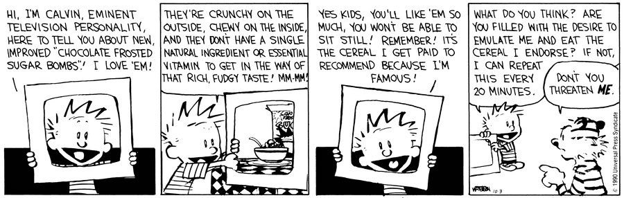 Calvin and Hobbes Comic Strip for October 03, 1990 