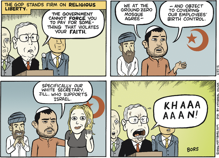 Matt Bors Comic Strip for February 22, 2012 