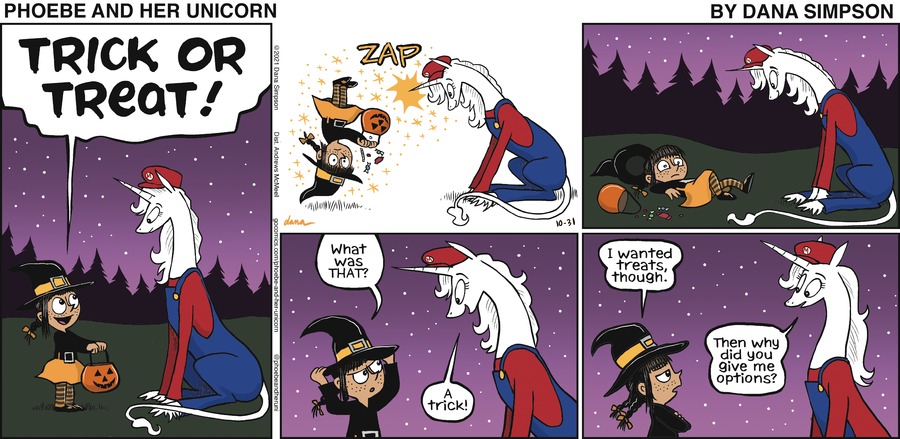 Phoebe and Her Unicorn Comic Strip for October 31, 2021 